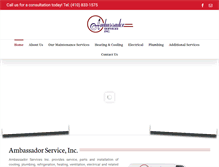 Tablet Screenshot of ambassadorservices.net